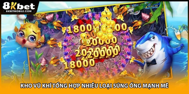 Kho vũ khí tổng hợp nhiều loại súng ống mạnh mẽ